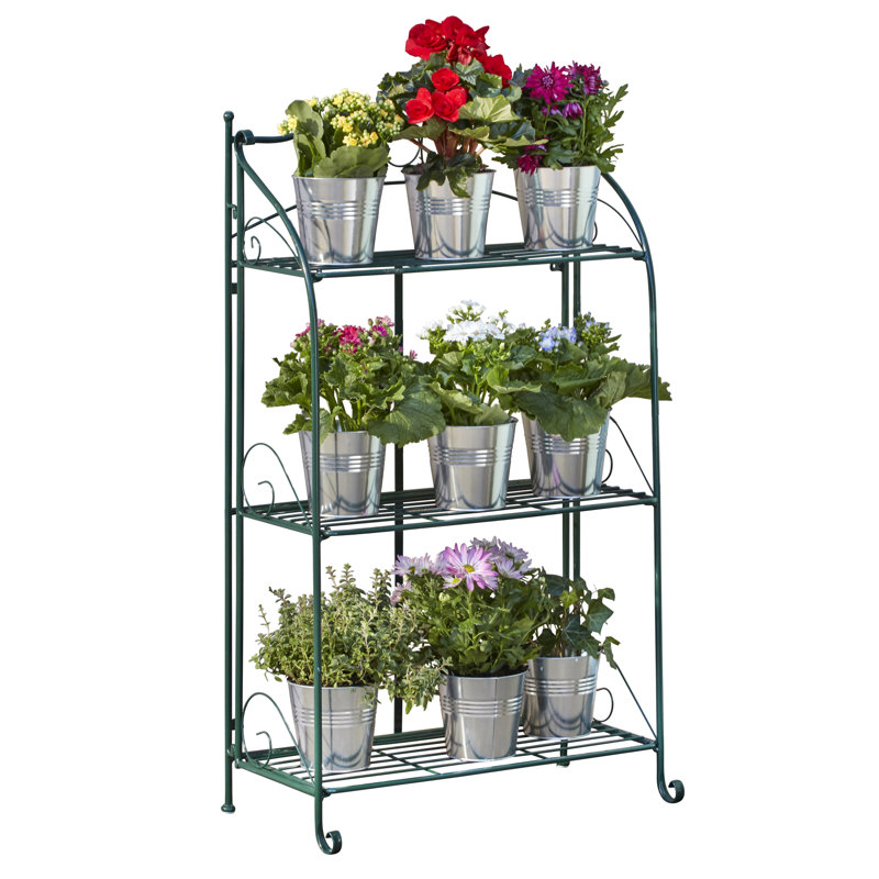 California Metal Plant Stand, Green