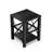 Eidelweiss Tall End Table Nightstand with 2 USB Ports, 2 Power Outlets, and 2 Storage Shelves-399982784