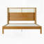 Structure de lit plateforme en bois avec tête de lit-1813096911