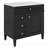 Modern Bathroom Storage Cabinet with Top Sink and a Tip-out Drawer