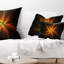 Coussin lombaire floral à fleur brillante