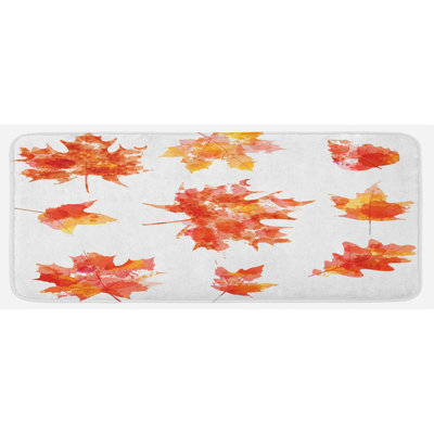 Tapis de cuisine à feuilles