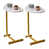 Plateau blanc / base or