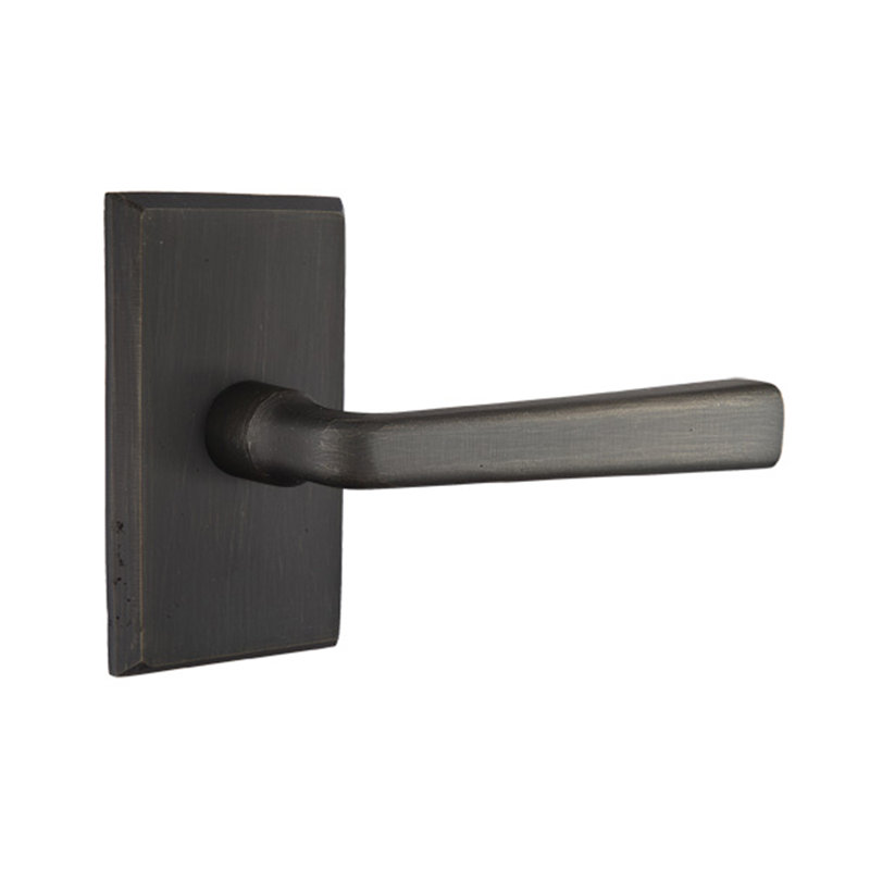 Cimarron Privacy (Bed & Bath) Door Lever, Medium Bronze, Right