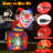 5 Ft Halloween Inflatable Clown Blow up Circus Clown Box Decoration with LED Lights