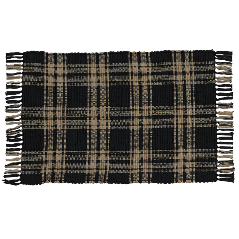 Amelia-Paige Cotton Plaid Indoor Rug, Rectangle 2' x 3'6"