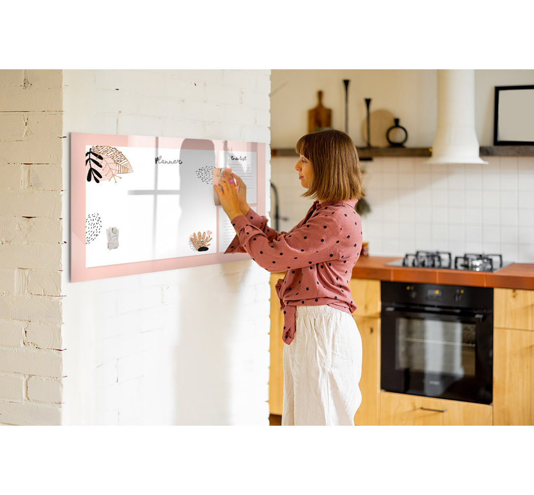 Magnetic Memo Board Whiteboard - 120 x 60 cm - With Marker and Magnets - Planner notes