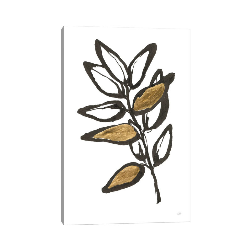 Leafed X by Chris Paschke - Wrapped Canvas Print, 20.32 cm H x 30.48 cm W