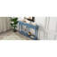 Console bleu marine avec 4 tiroirs et tablette ouverte By. Pin rétro de style rétro. Le plateau de table robuste peut supporter 220 lb, le tiroir 15 inférieur et 33 lb. Table fonctionnelle fonctionnelle. Instructions d'assemblage-130477665