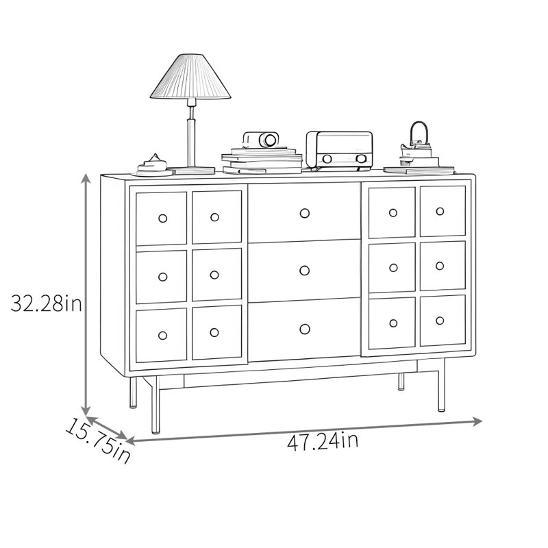 Buffet haut de gamme de style rétro