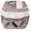 POUF EN LAINE TISSÉE
