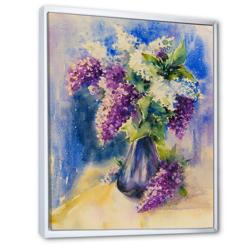 Andhy - reproduction d'art sur toile traditionnelle, H 20 po x l 12 po x P 1 po, Cadre flottant blanc