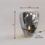 Lampe sur pied en verre fumé Dynasty