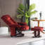Fauteuil inclinable avec repose-pieds Destynie, fauteuil d'appoint en tissu avec massage par vibration, fauteuil pivotant-2139723484
