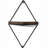 2 Piece Diamond Floating Shelf