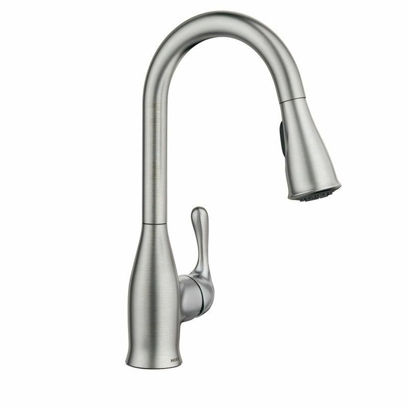 MOEN Kaden Single-Handle Pull-Down Sprayer Kitchen Faucet with Reflex and Power Clean in Spot Resist Stainless