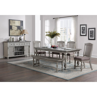Riketa Solid Wood Bench