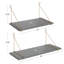 Deux tablettes à supports Doddington
