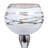 Glam Metal and Aluminum Pillar or Taper Candle Holder with Etched Glass Globe and Sleek Contemporary Design for Decorative Accent and Ambient Lighting in Modern Interiors-1456740655