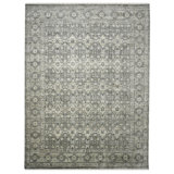 Blu Amerson Oriental Hand-Knotted Wool Gray/Beige Area Rug