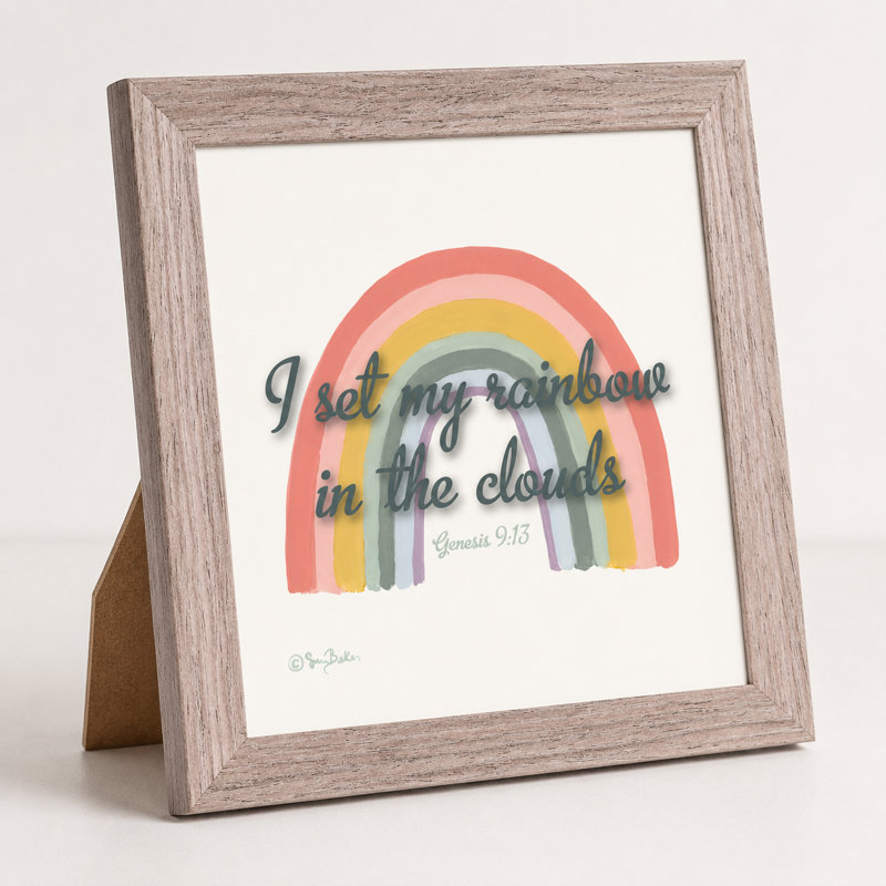 Œuvre encadrée J'ai placé mon arc-en-ciel dans les nuages