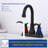 Bathroom faucet with 360 degree turn spout