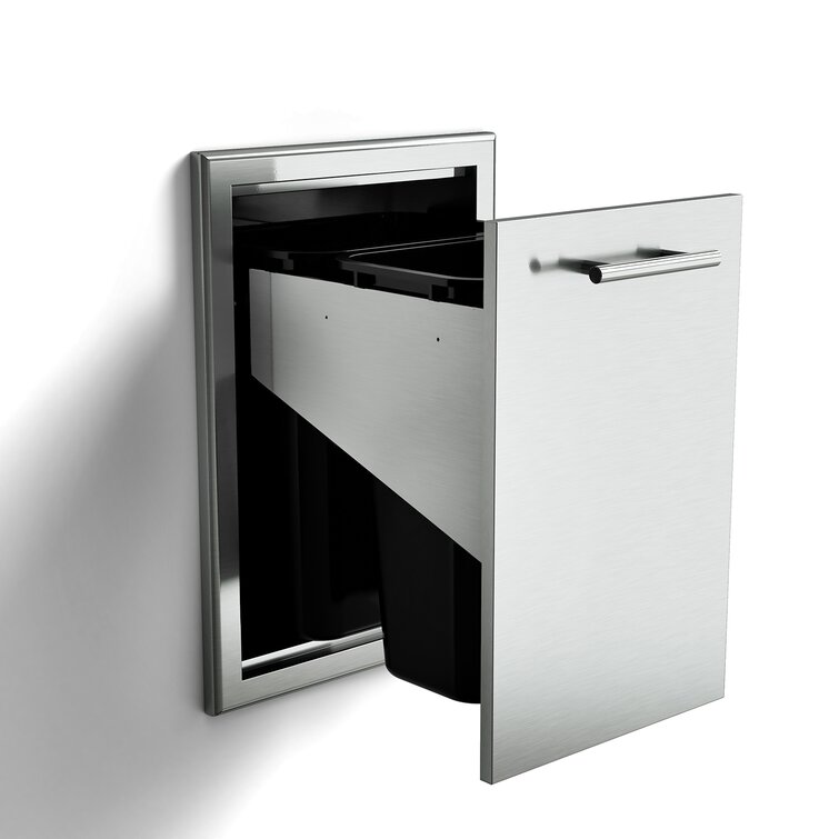 Stainless Steel Knockdown Trash Liner Holder - Bunzl Processor Division