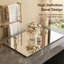 Moderne asymétrique de 40 po Miroir mural de salle de bain X 32, cuivre HD - verre argenté, reflet transparent, suspension verticale, dossier incassable, -, bord givré, longue durée de vie, longue durée, bordure