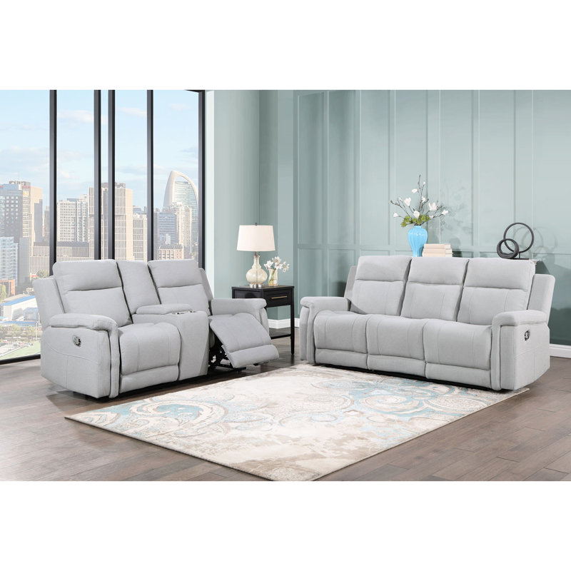 Console inclinable en gris foncé, aspect chic, 2 porte-gobelets, rembourrés de mousse et de fibres, 72,73 po Profondeur, largeur de 38,06 po, hauteur de 38,31 po avec console, tissu gris et rembourrage, X