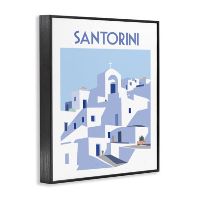  Art urbain de Santorin, estampe numérique par Omar Escalante
