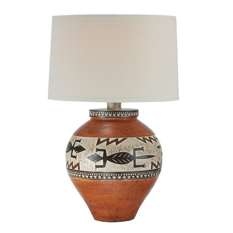 Howle Table Lamp, Brown, Yes