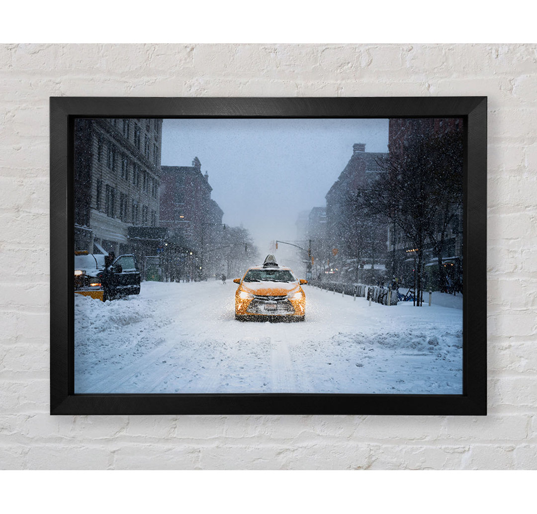 Yellow Cab In The Snow - Druck