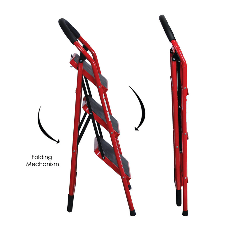 Higuchi 3 - Step Steel Folding Step Stool