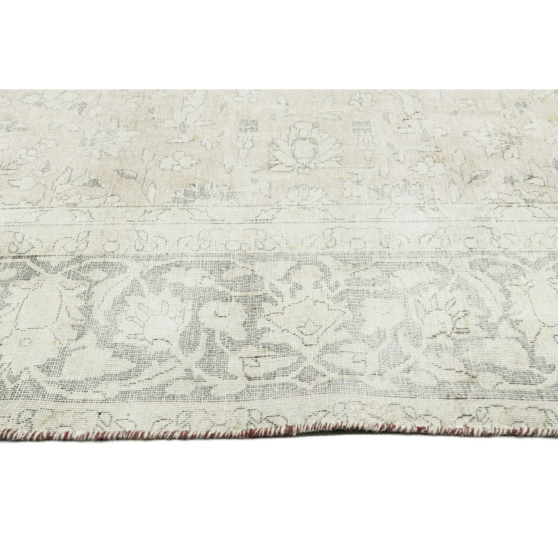 Muted Beige Traditional 7X11 Oriental Area Rug