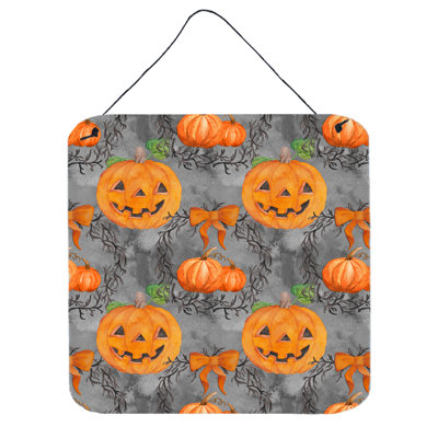Bannière citrouilles aquarelle Halloween