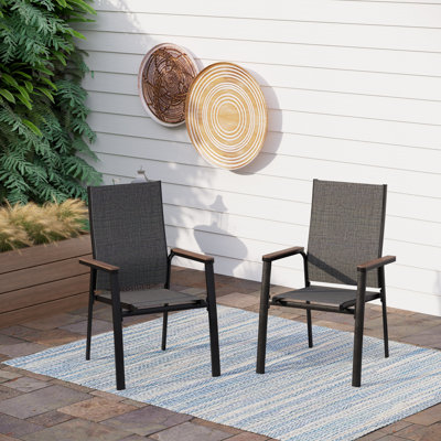 Stackable Outdoor Patio Dining Armchair