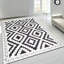Avon Rug Anthracite Cream Large Area Rug, Non Slip Hallway Runner, Soft Carpet Door Mat for Living Room, Bedroom & Kitchen-1992139069