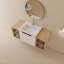 Ensemble de meuble-lavabo simple 18,50 po avec plateau en bois manufacturé Luisandres
