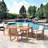 Weston Eucalyptus Wood Outdoor Dining Table