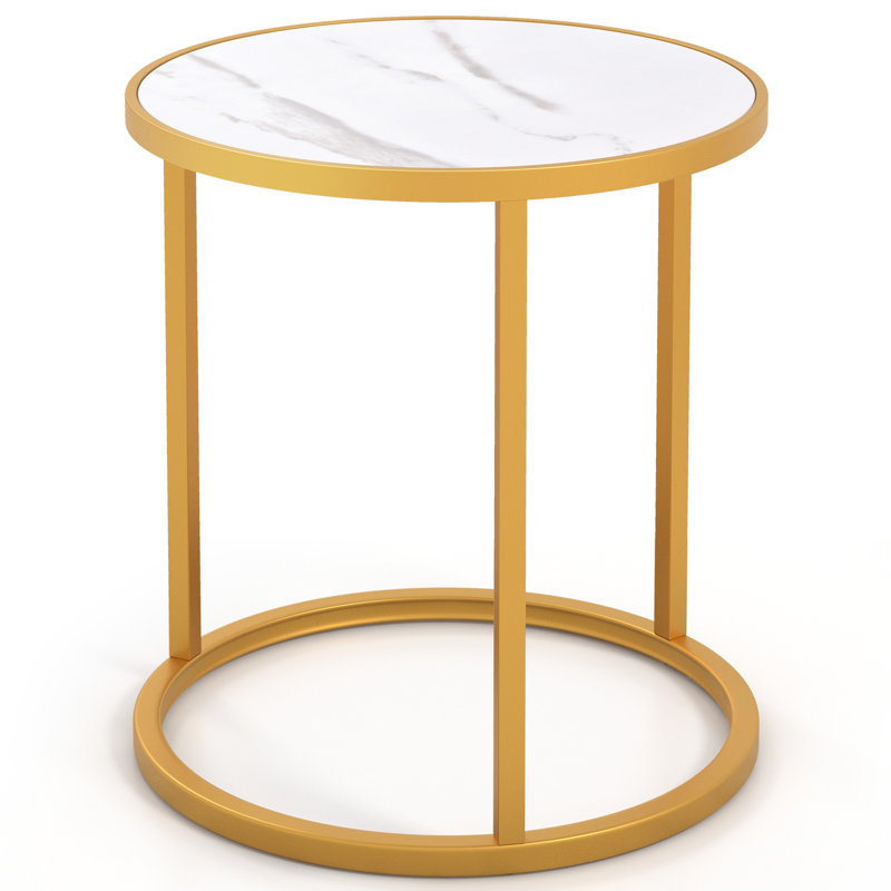 Almaguer 40 cm W Steel Bedside Table