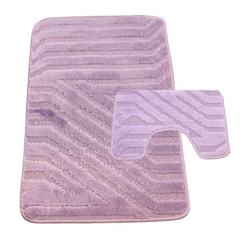 Polypropylene Plastic Bath Mat, Lilac
