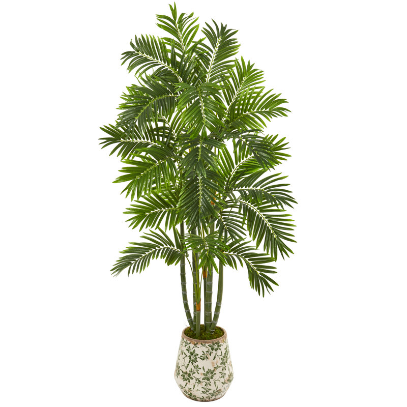 Palmier artificiel dans un pot de fleurs, H 72 po x l 35 po x P 32 po