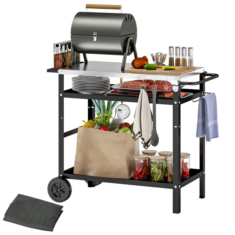 80cm H x 100cm W BBQ Trolley