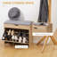 4 Pair Shoe Storage Bench