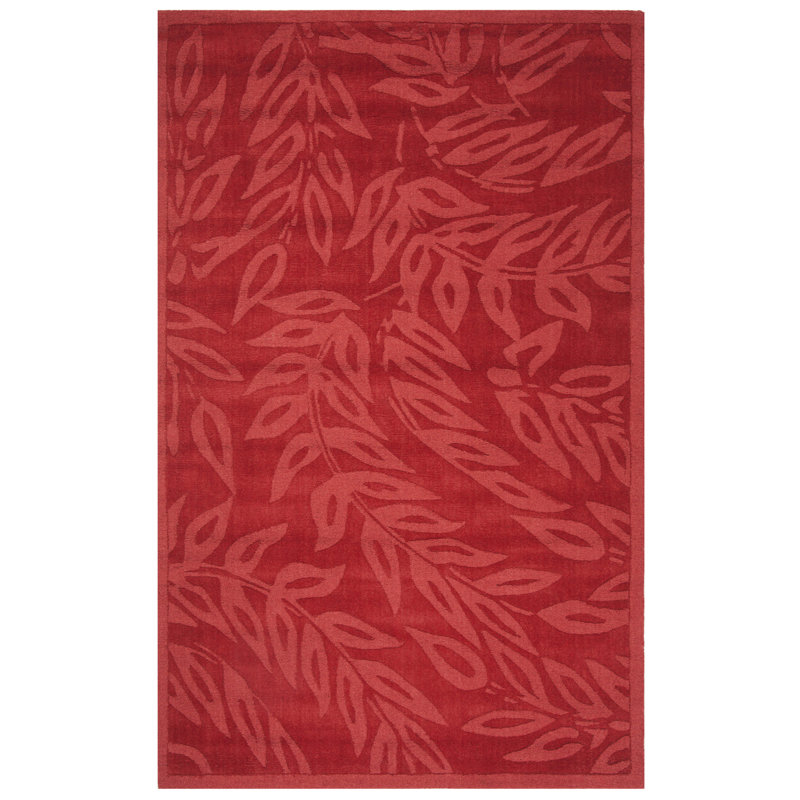 Tapis floral en laine touffeté à la main Martha Stewart, Rectangle 5 pi x 8 pi