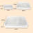 Transparent Double Zipper Bag Travel Toiletry Storage Bag Set Of Three