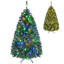 Sapin de Noël artificiel vert avec 150 lumières claires-1622062856