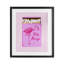 «Flirty Flamingo Pink Matchbox», reproduction encadrée sous verre, conception de Cherrywood Lane-736579294-736579292