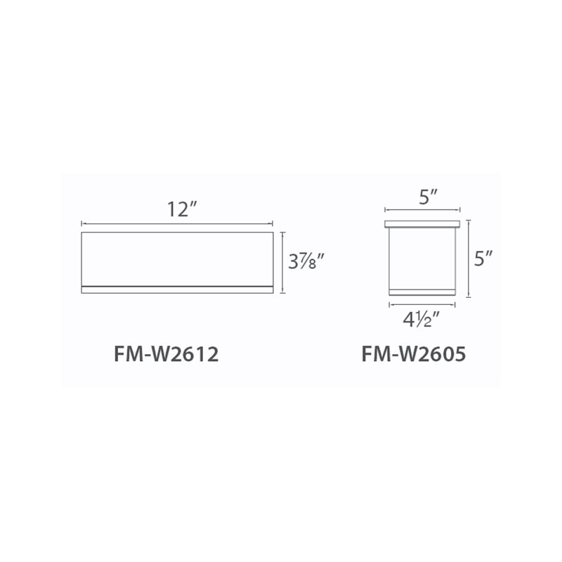 Tube 1 - Light Flush Mount, Black