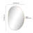 Aurelia 24 in. W x 36 in. H Medium Irregular Asymmetrical Oval Metal Framed Wall Mounted Bathroom Vanity Mirror, Gold-1082940010